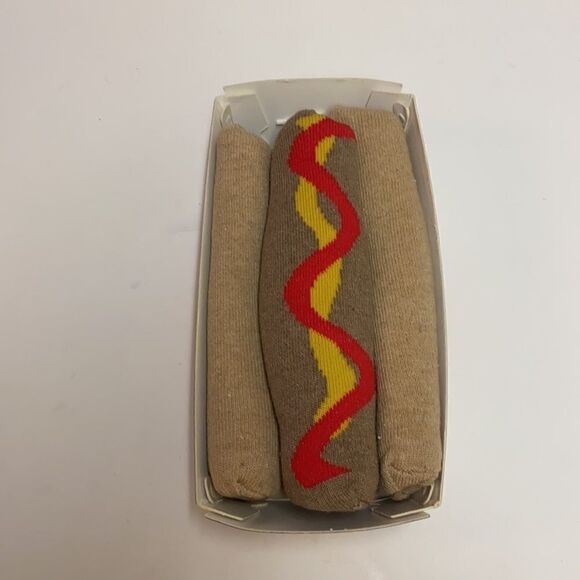 3pr. Hotdog Socks by Hot Candy D13 - Picture 3 of 6